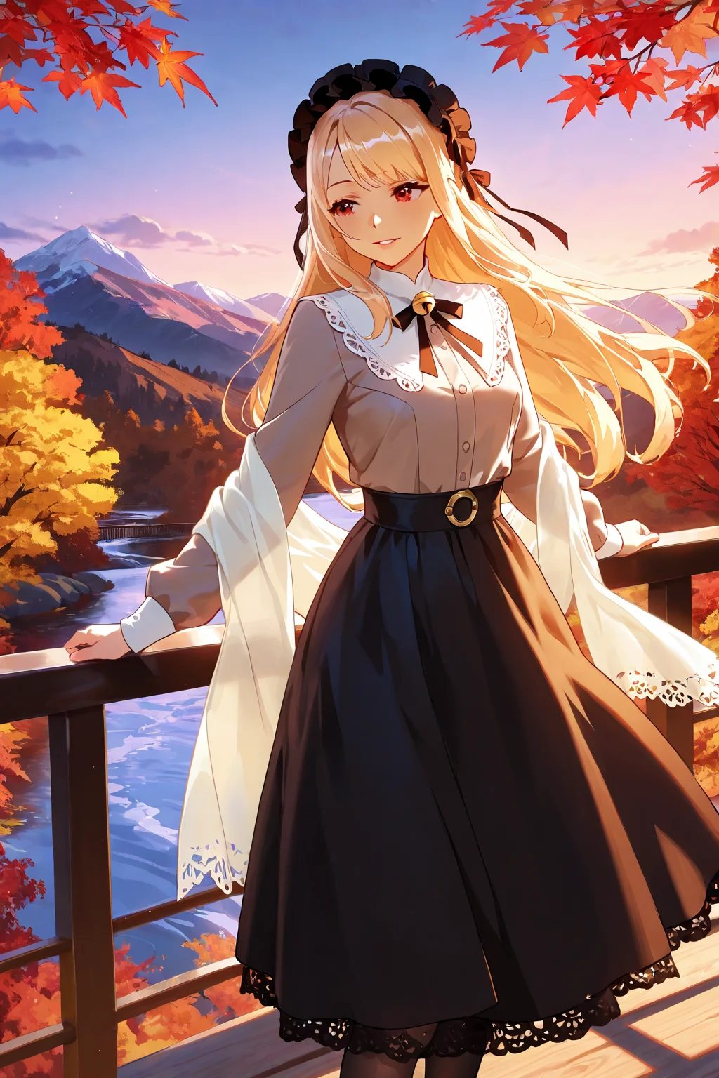 Beautiful Girl in the Mountains