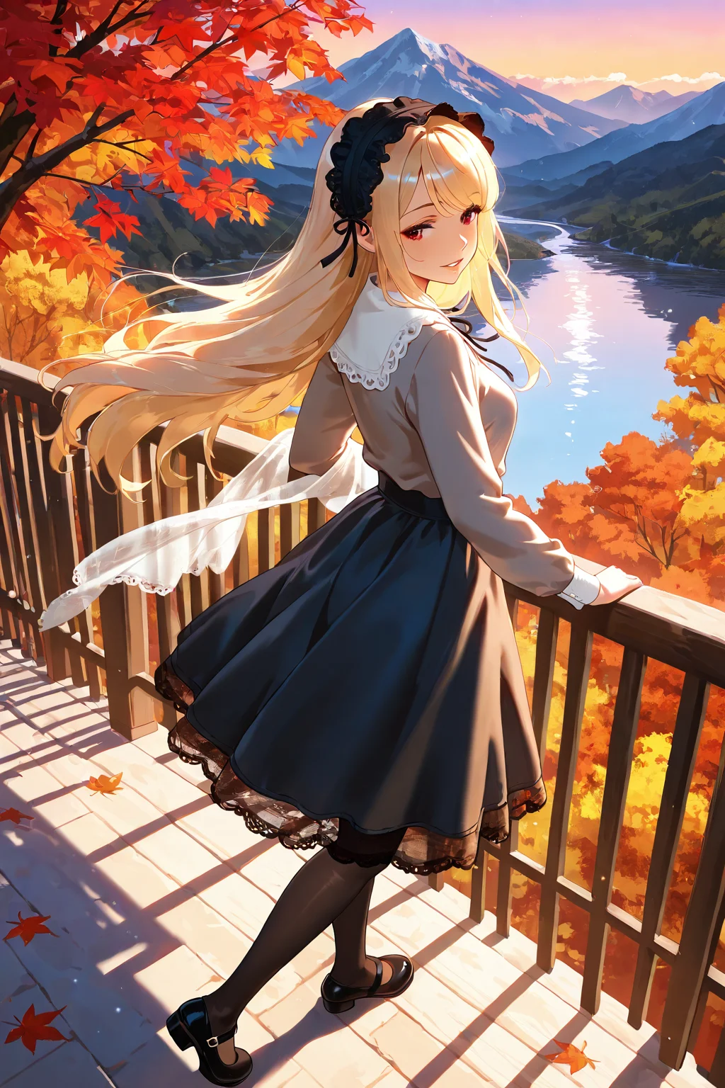 Beautiful Girl in the Mountains