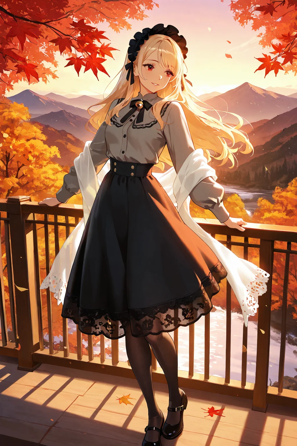 Beautiful Girl in the Mountains