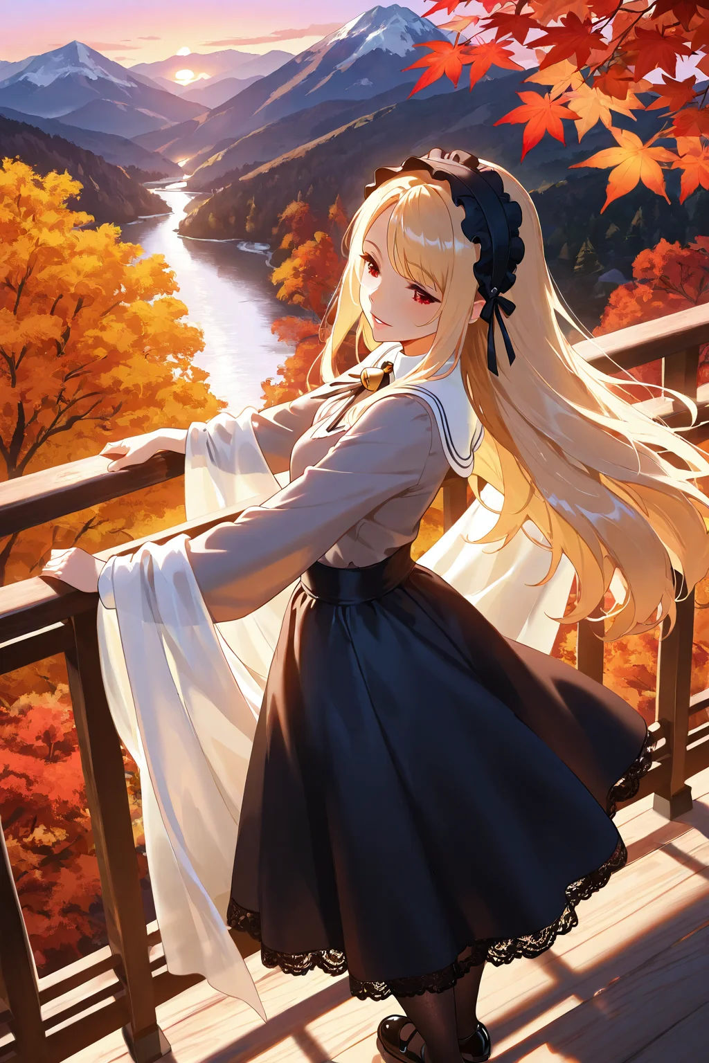 Beautiful Girl in the Mountains