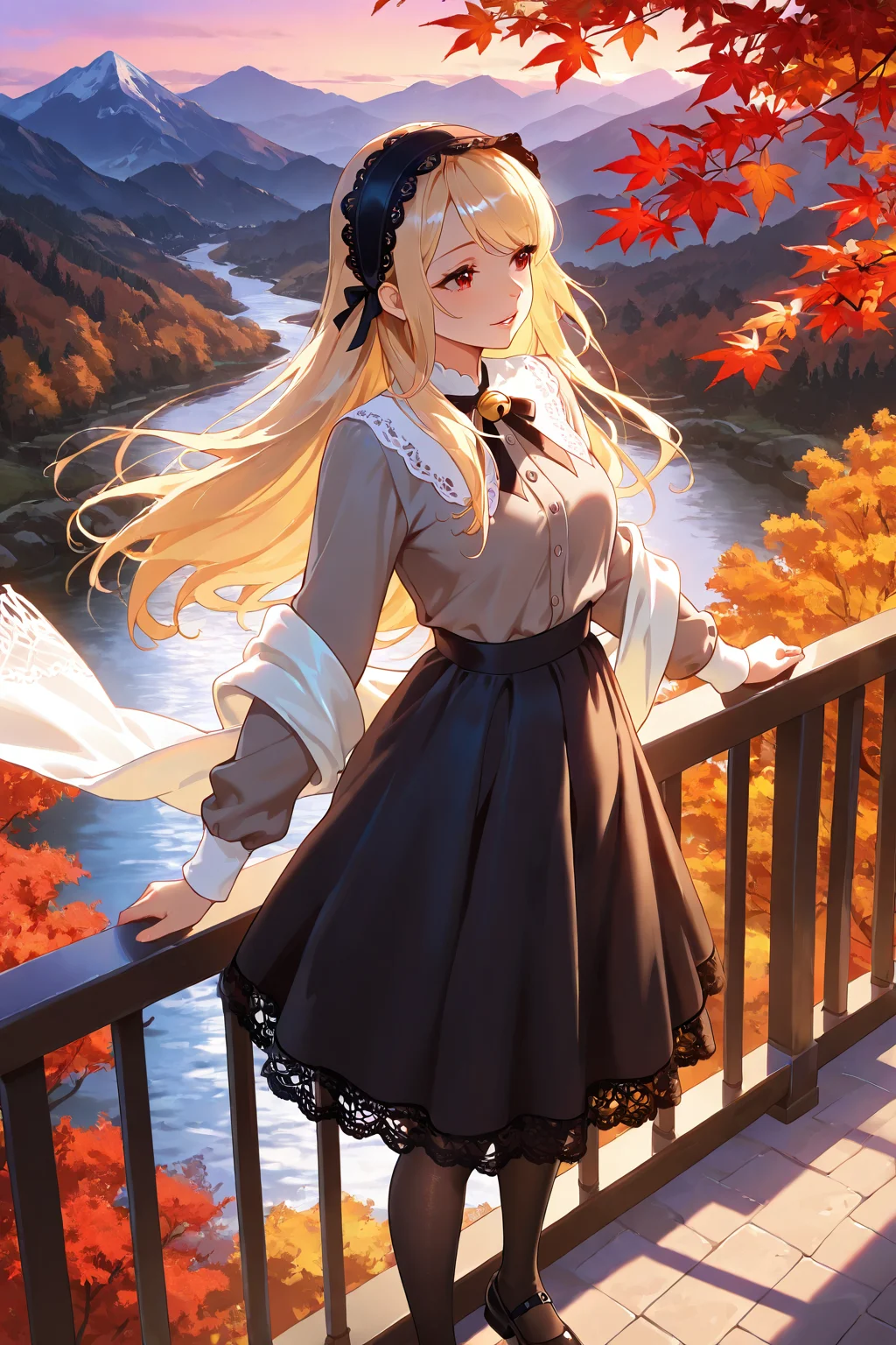 Beautiful Girl in the Mountains