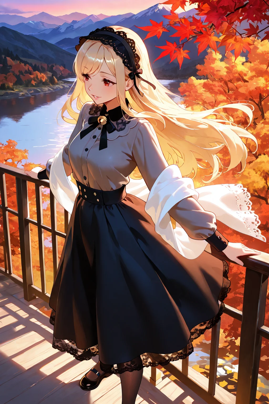 Beautiful Girl in the Mountains