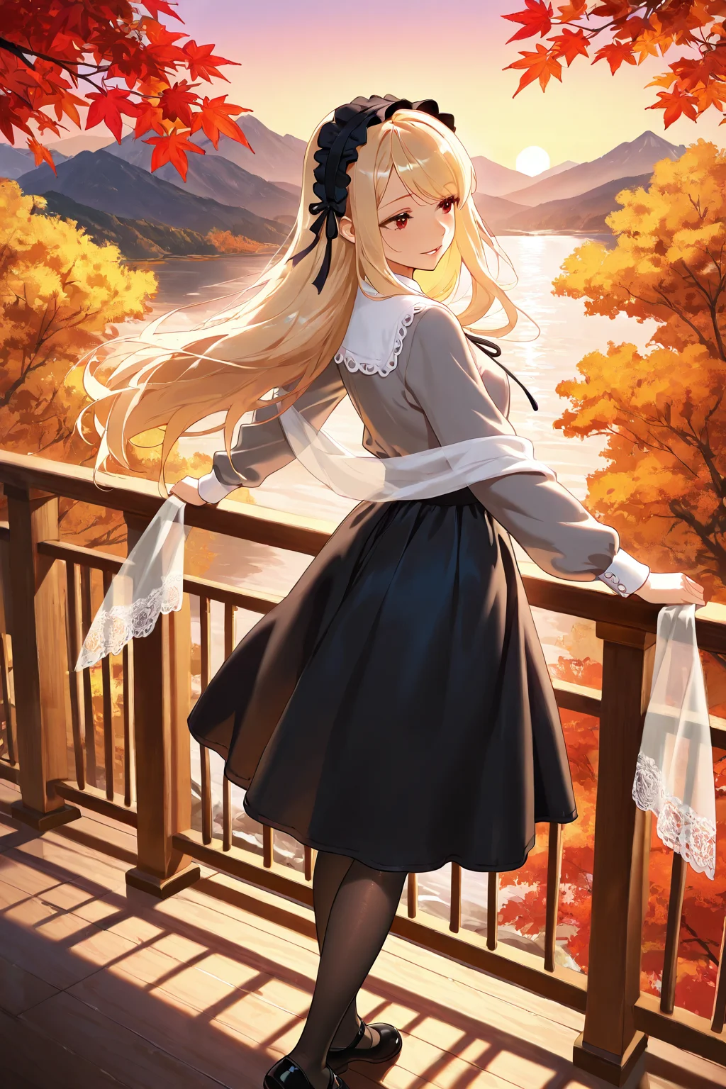 Beautiful Girl in the Mountains