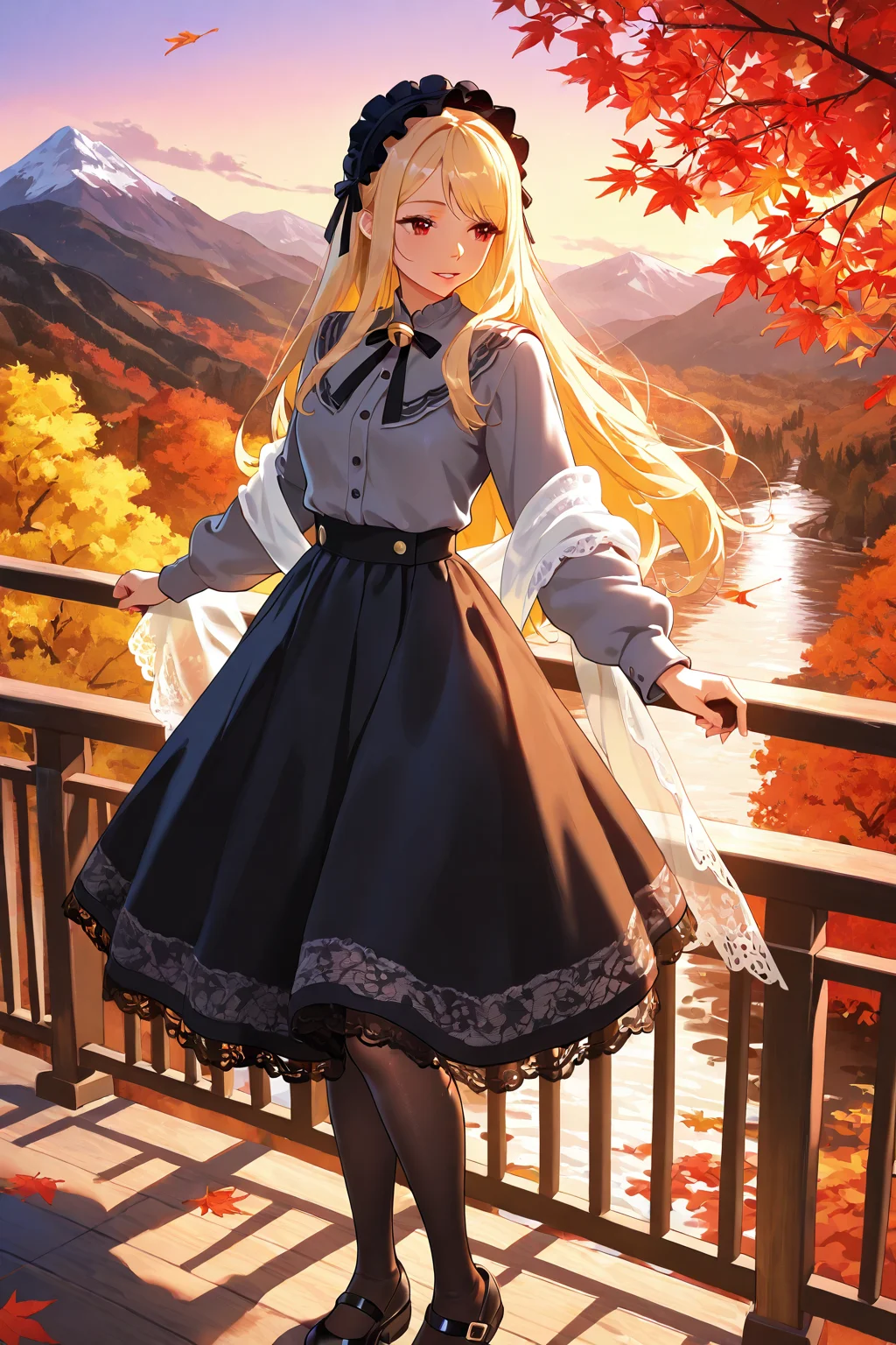 Beautiful Girl in the Mountains
