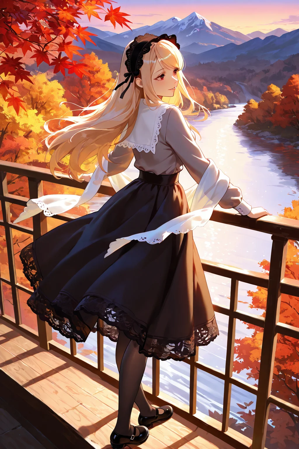 Beautiful Girl in the Mountains