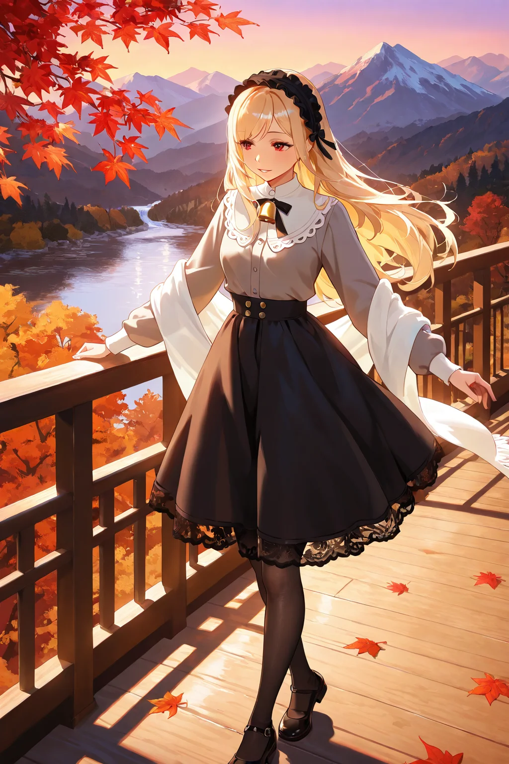 Beautiful Girl in the Mountains
