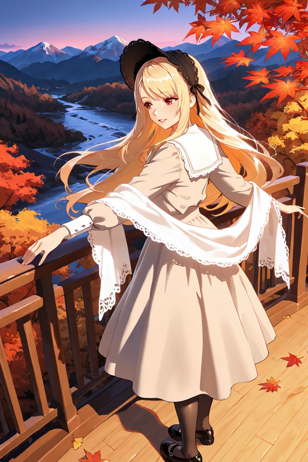Beautiful Girl in the Mountains