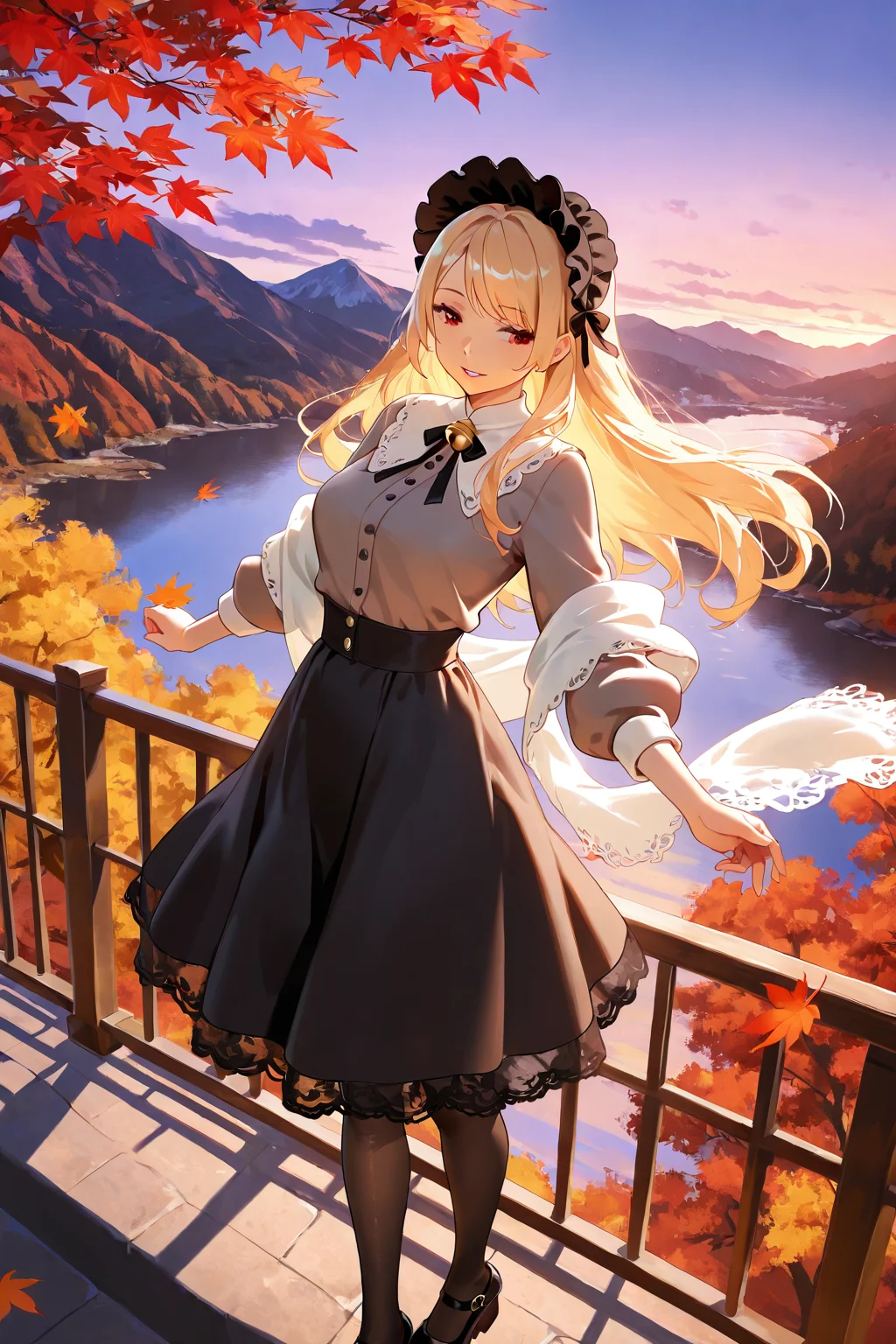 Beautiful Girl in the Mountains