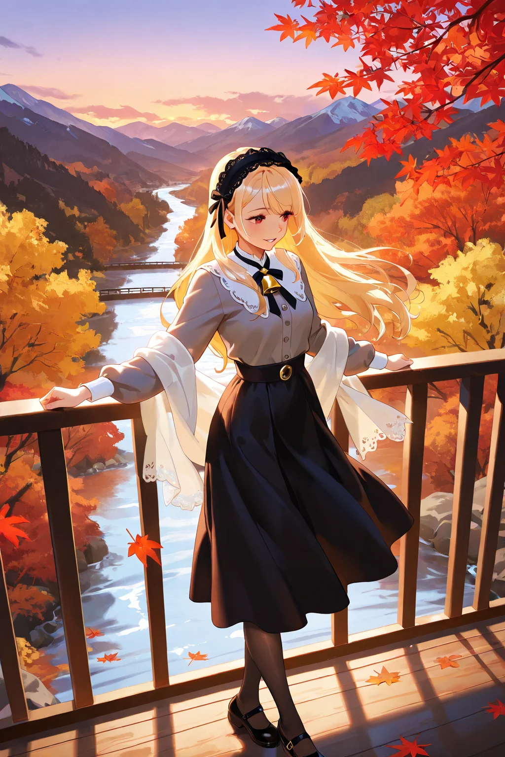 Beautiful Girl in the Mountains