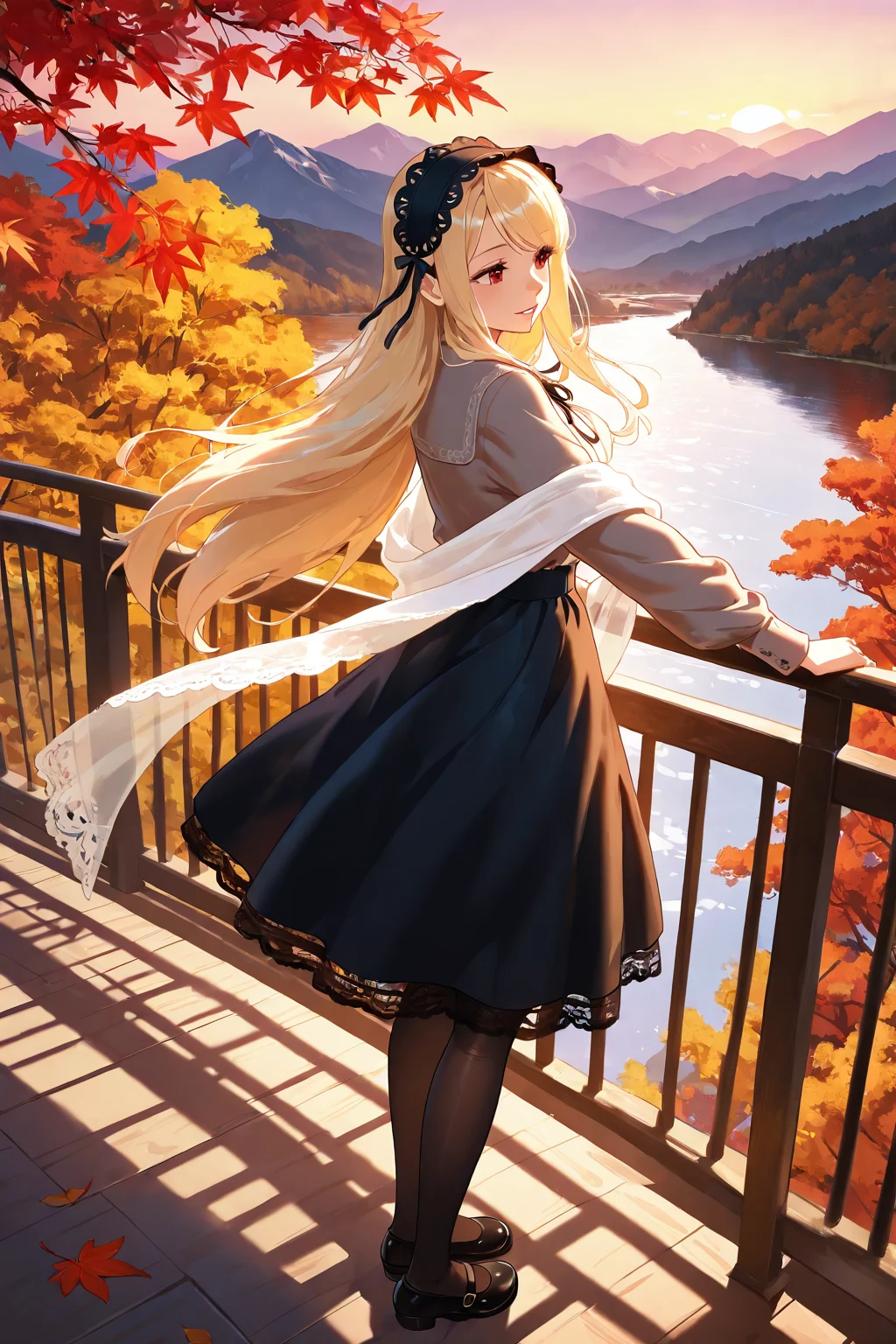 Beautiful Girl in the Mountains