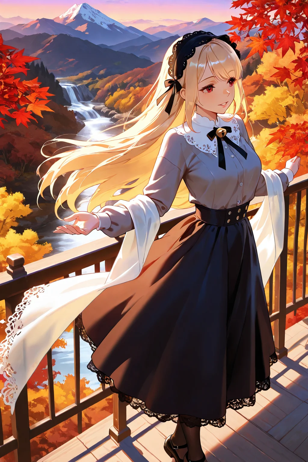Beautiful Girl in the Mountains