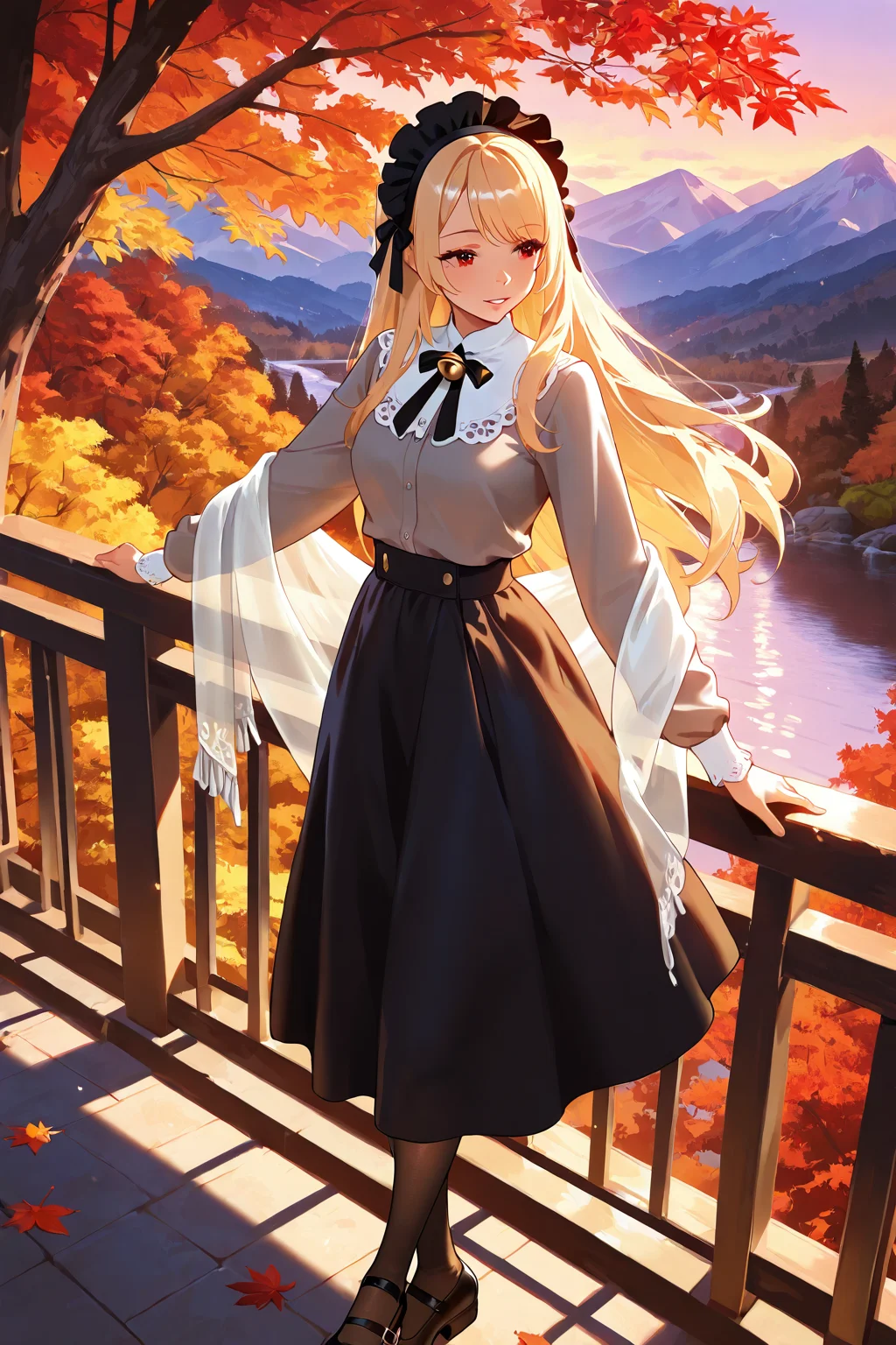Beautiful Girl in the Mountains
