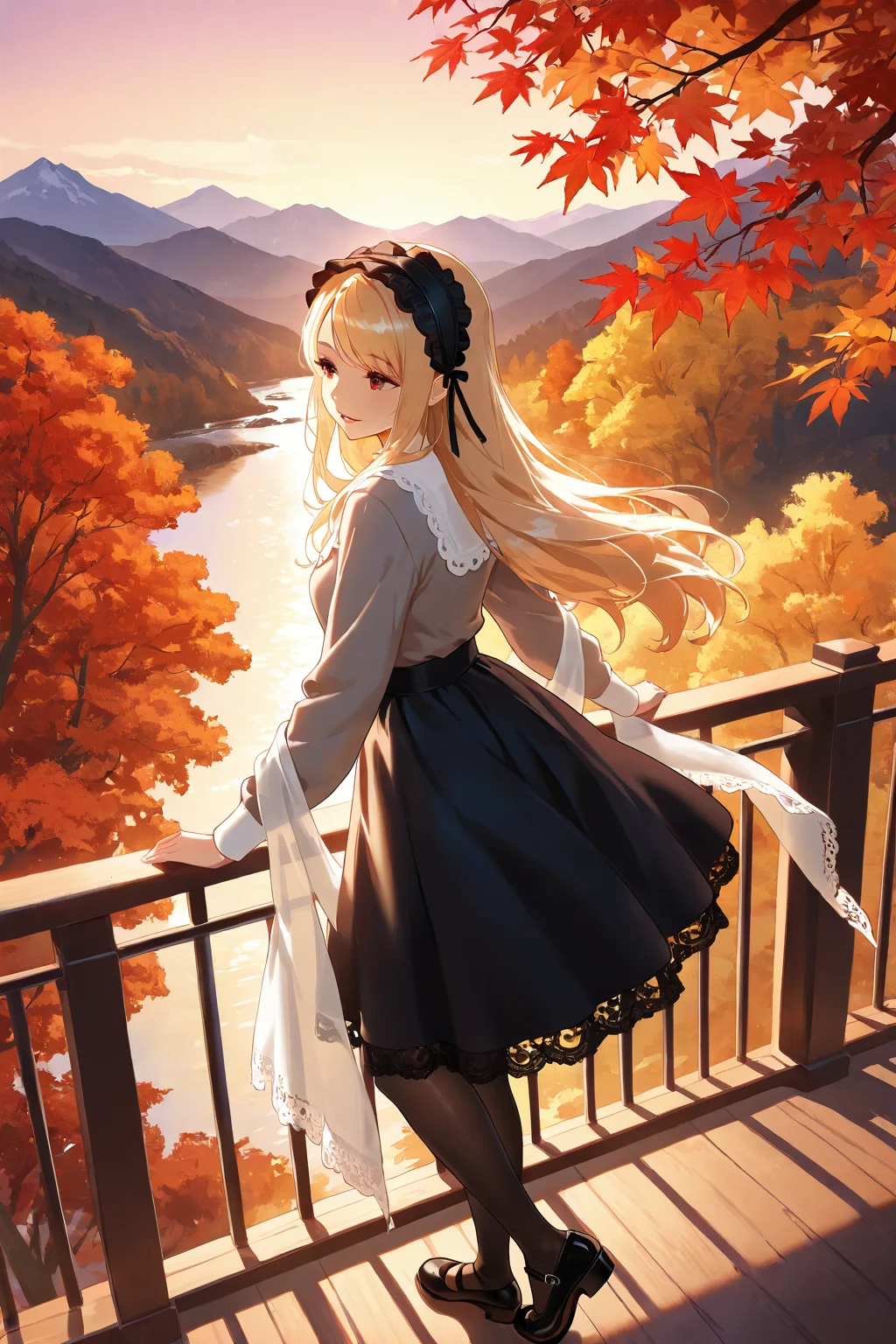 Beautiful Girl in the Mountains