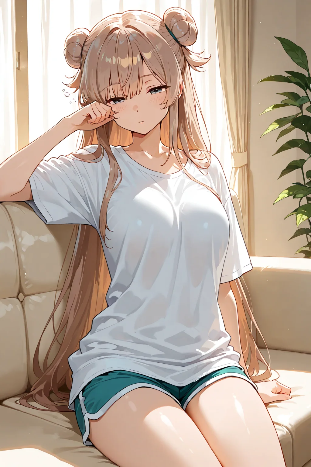 Sleepy Lazy Girl