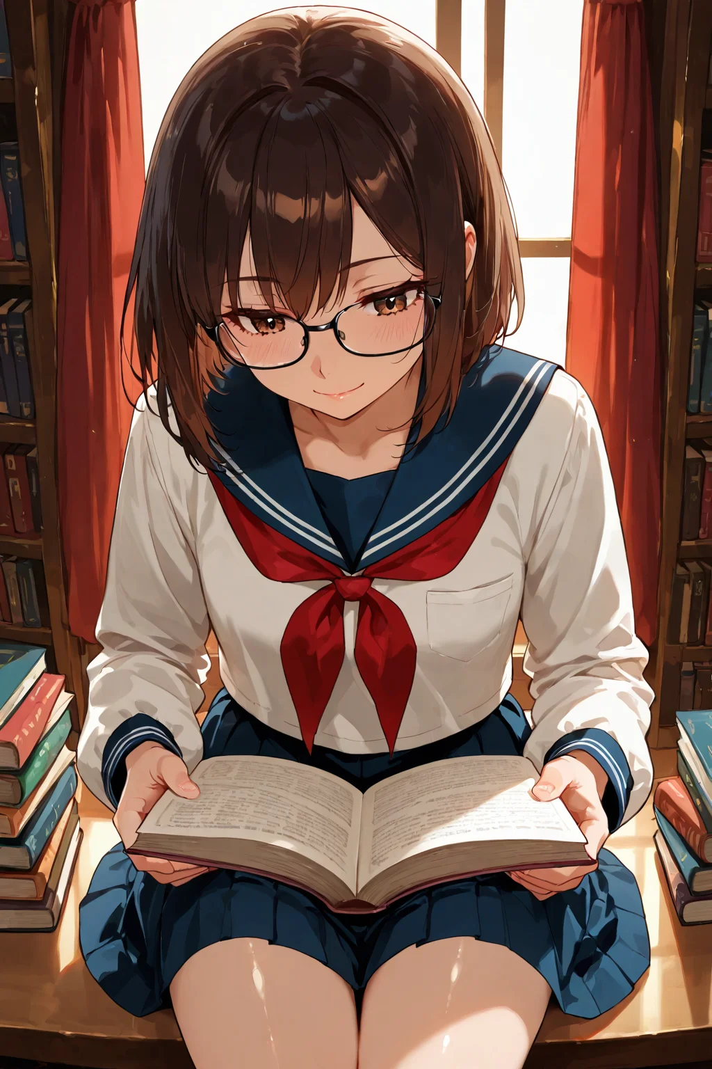 Girl at the Library!
