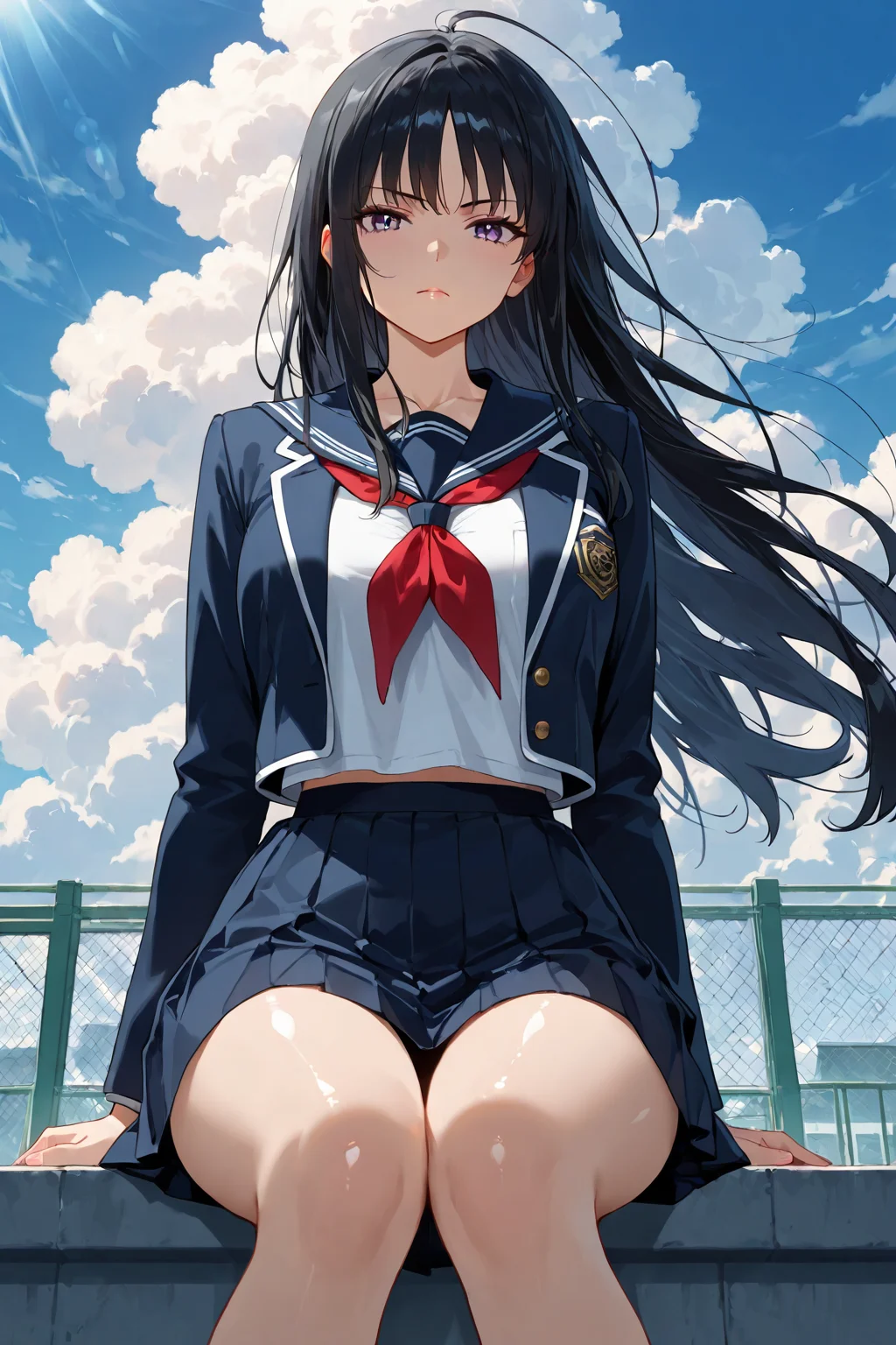 Senpai on the roof