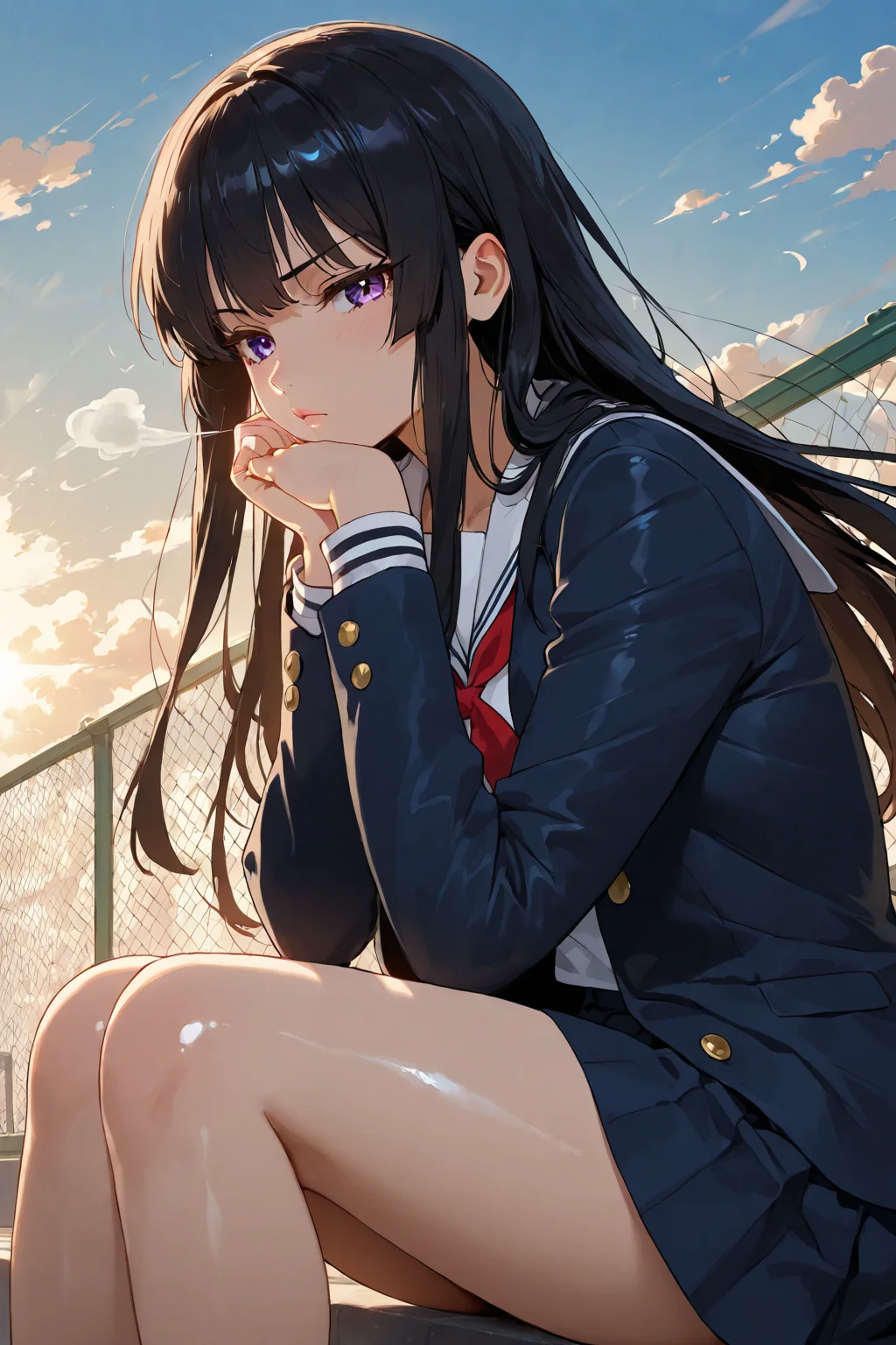 Senpai on the roof