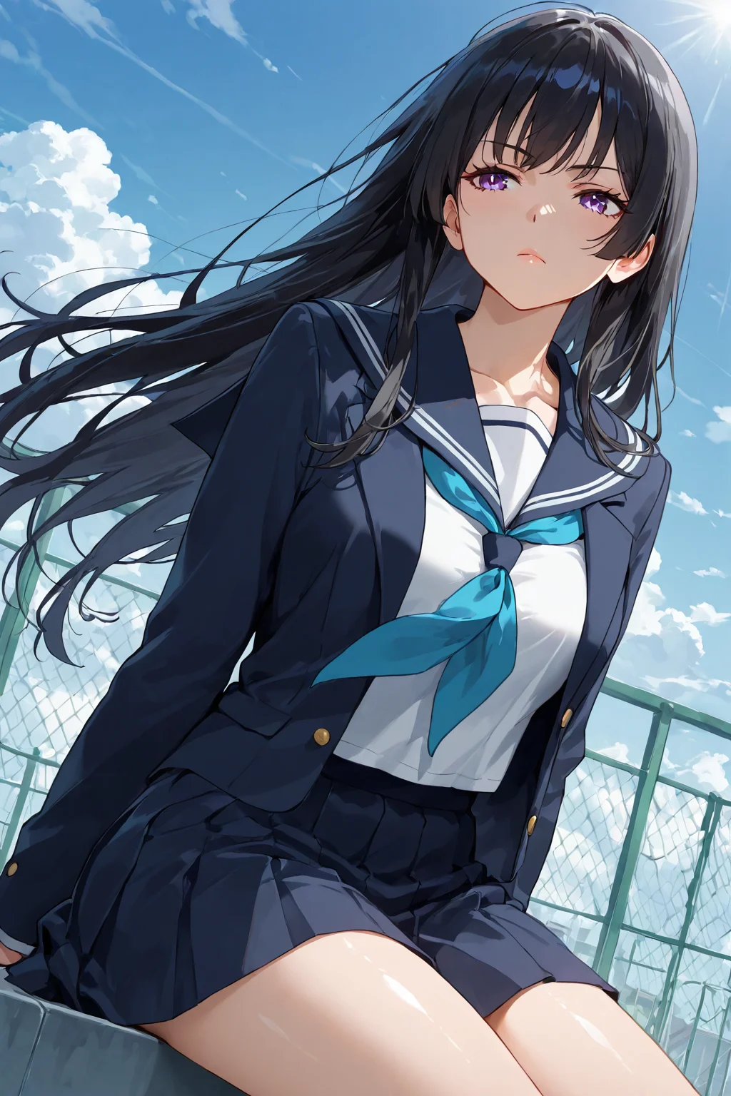 Senpai on the roof