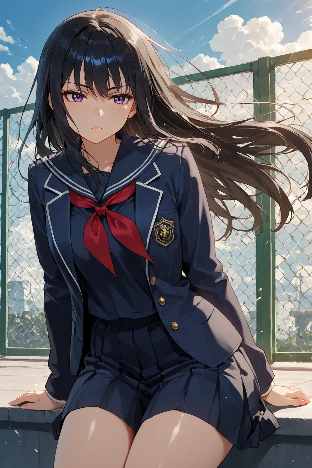 Senpai on the roof