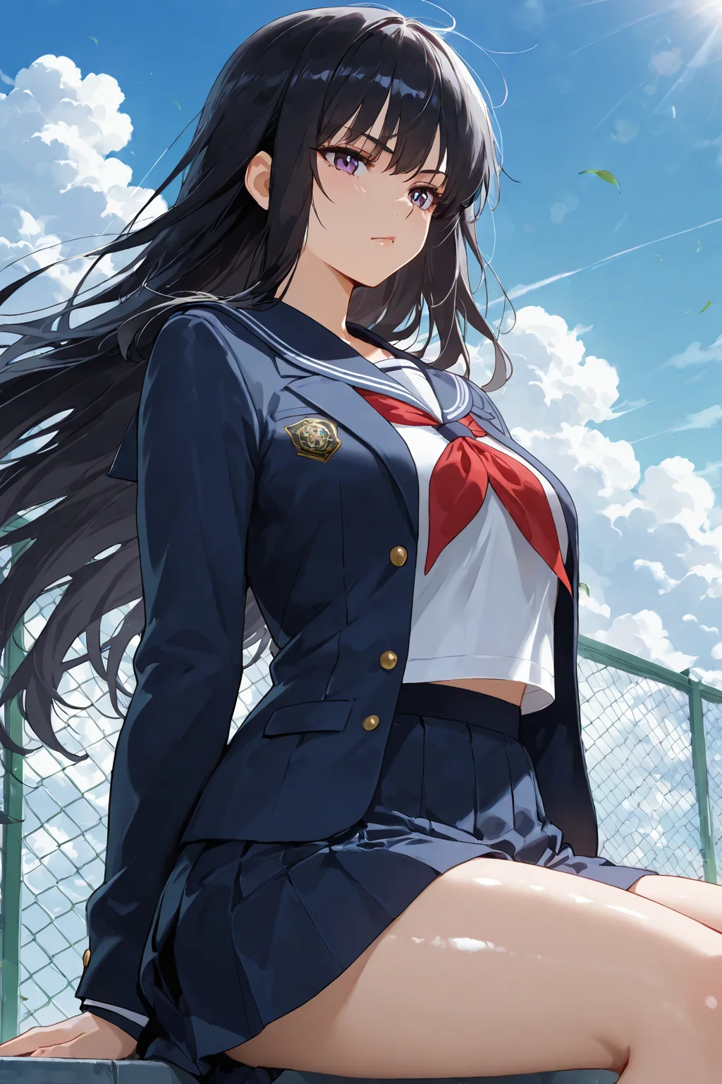 Senpai on the roof