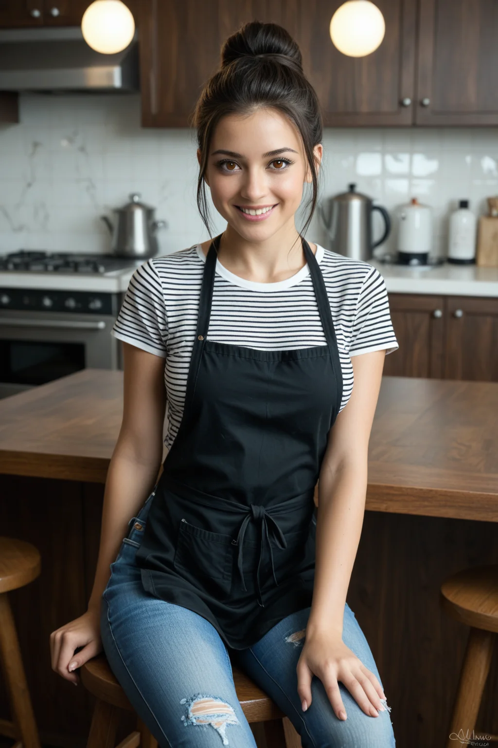 Cutie in the kitchen