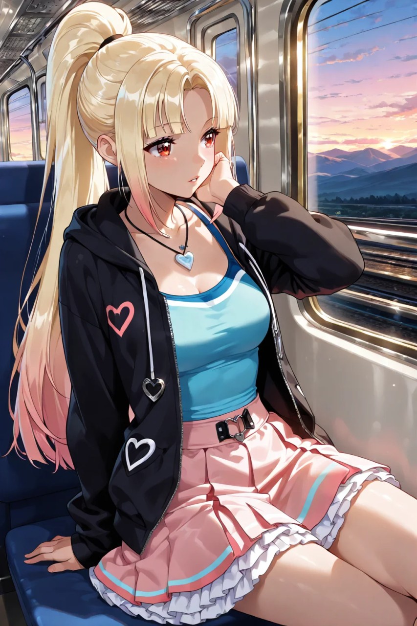 Blonde on the Train